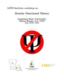 Density Functional Theory