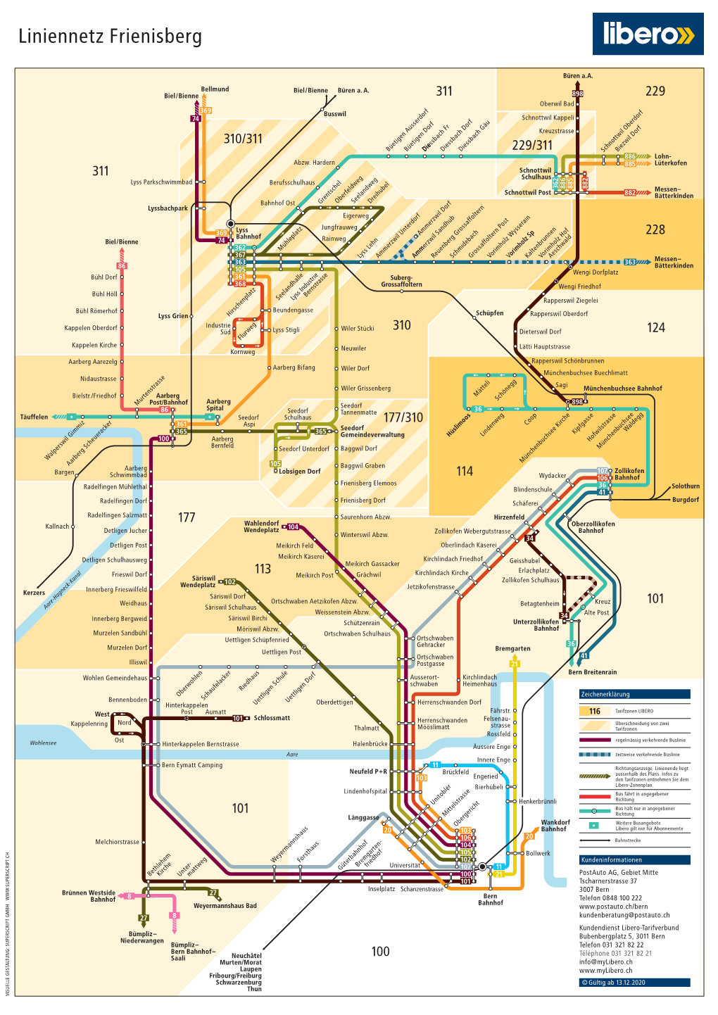 Liniennetz Libero Frienisberg
