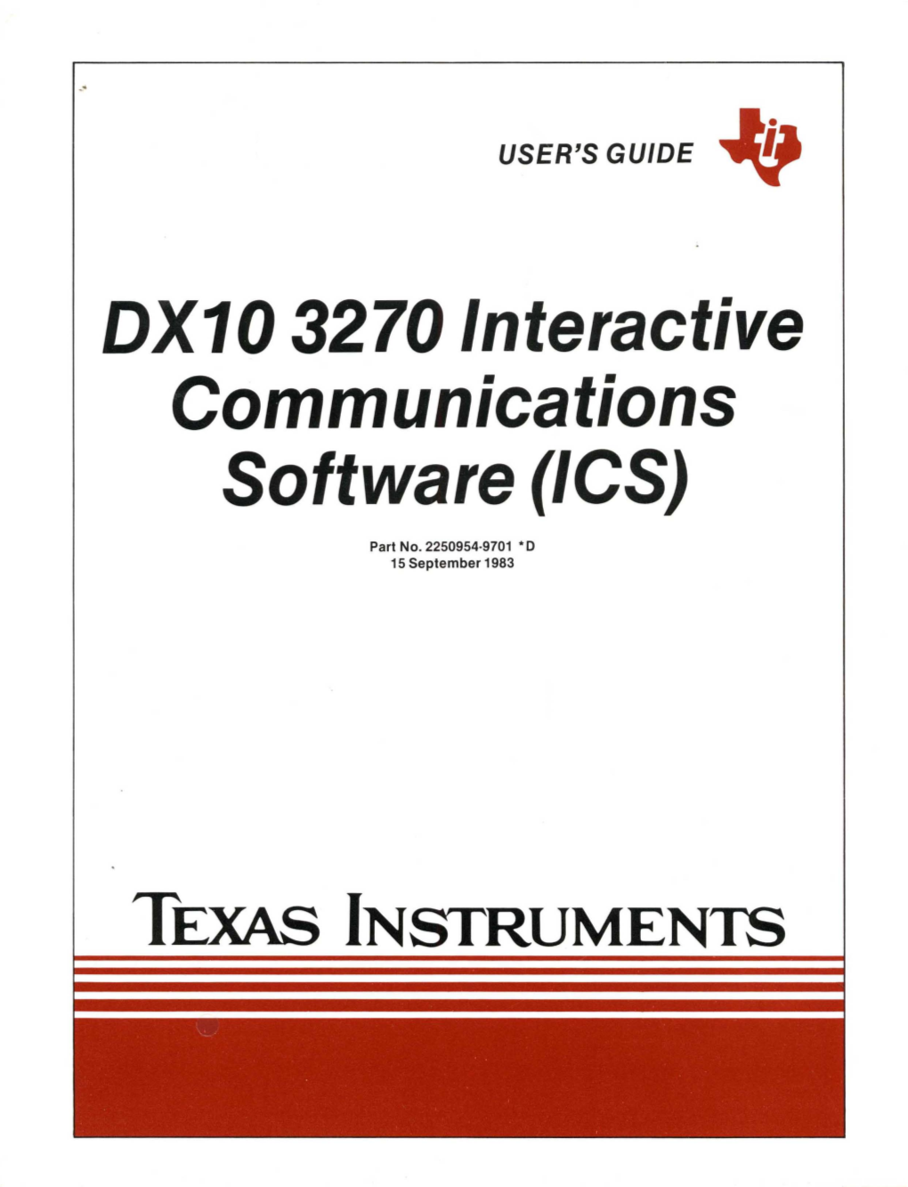 DX10 3270 Interactive Communications Software (ICS)