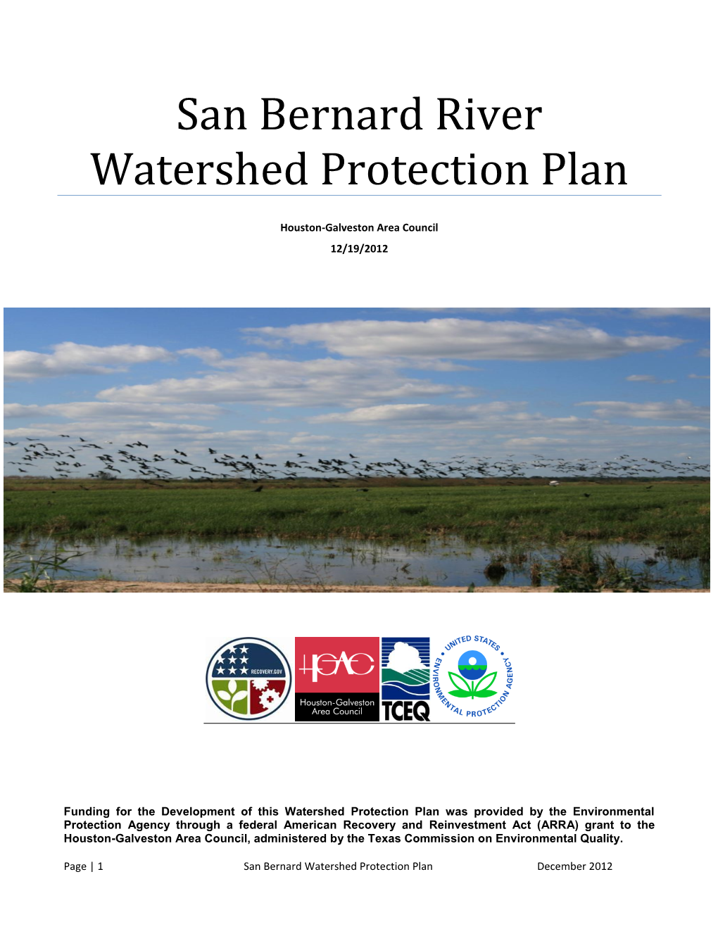 San Bernard River Watershed Protection Plan