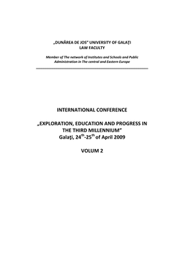 International Conference „Exploration, Education And