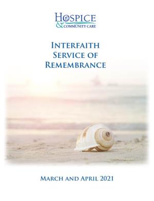 Interfaith Service of Remembrance