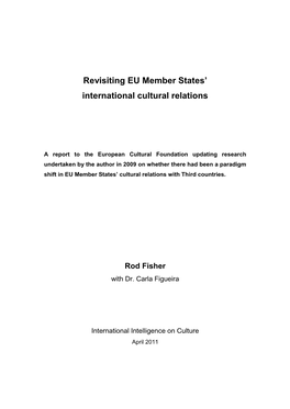 Revisiting EU Member States' International Cultural