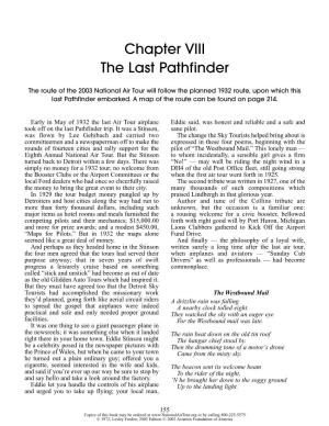 Chapter VIII the Last Pathfinder