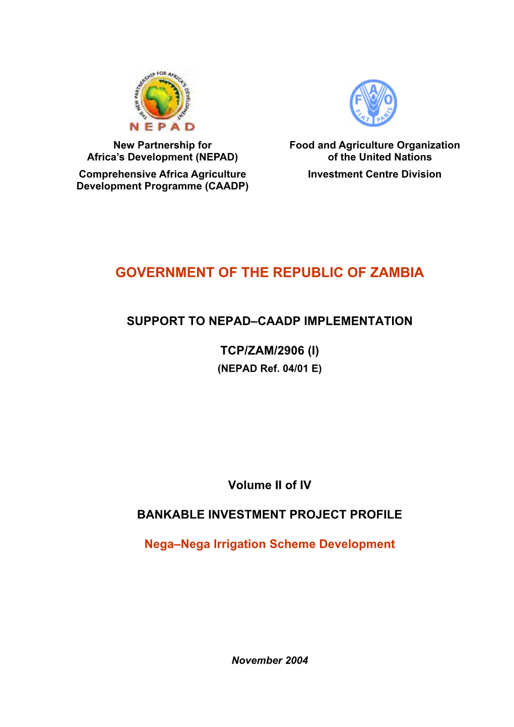 Government of the Republic of Zambia