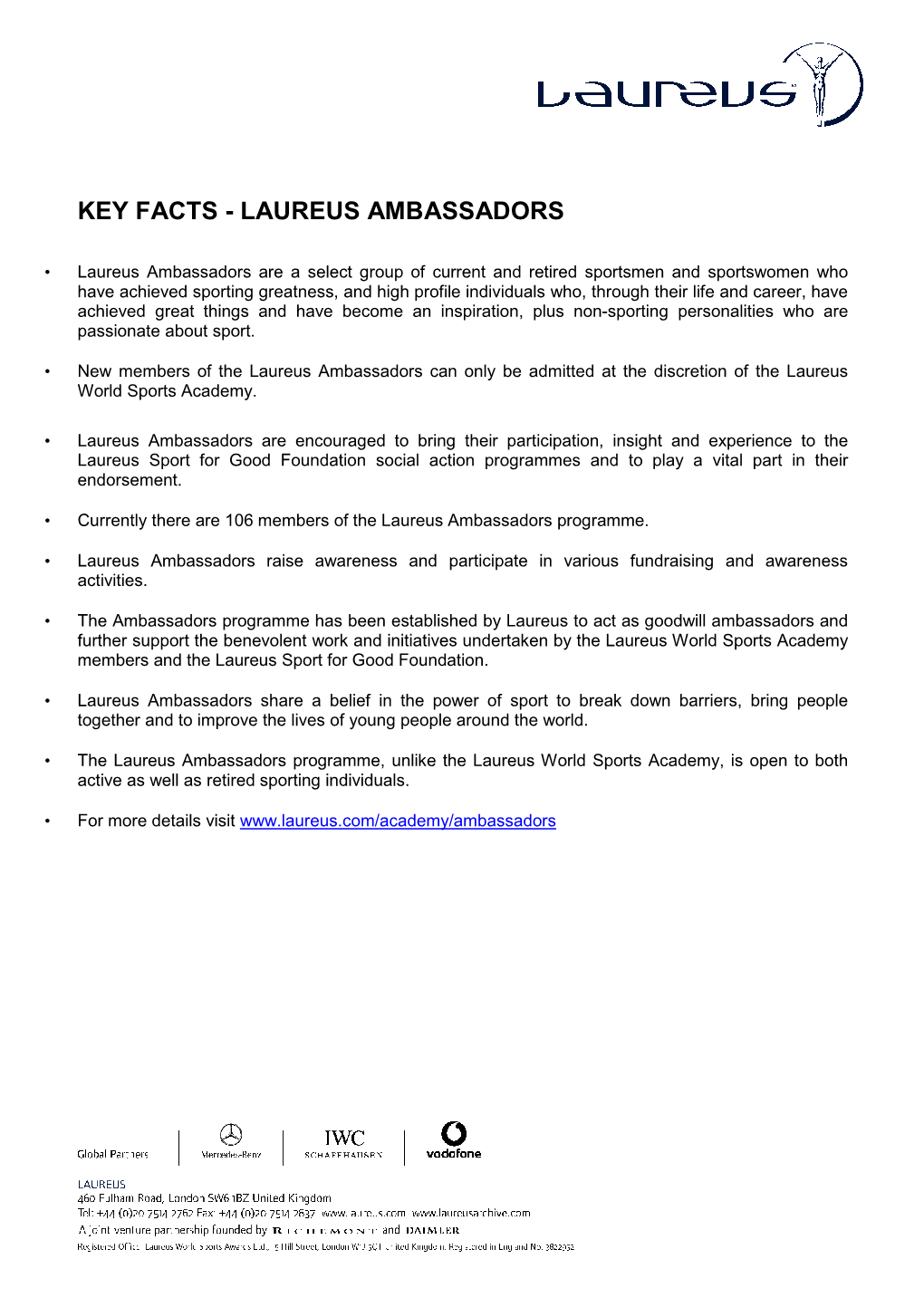 Key Facts Ambassadors