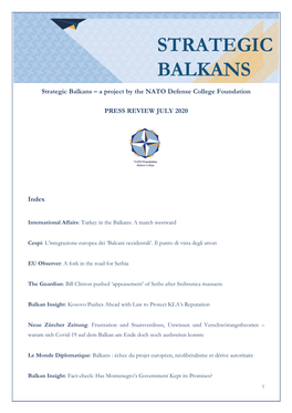 Strategic Balkans – a Project by the NATO Defense College Foundation