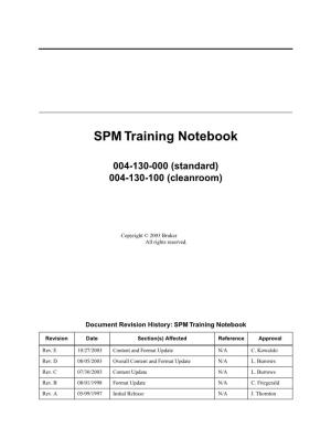 Bruker AFM Training Notebook