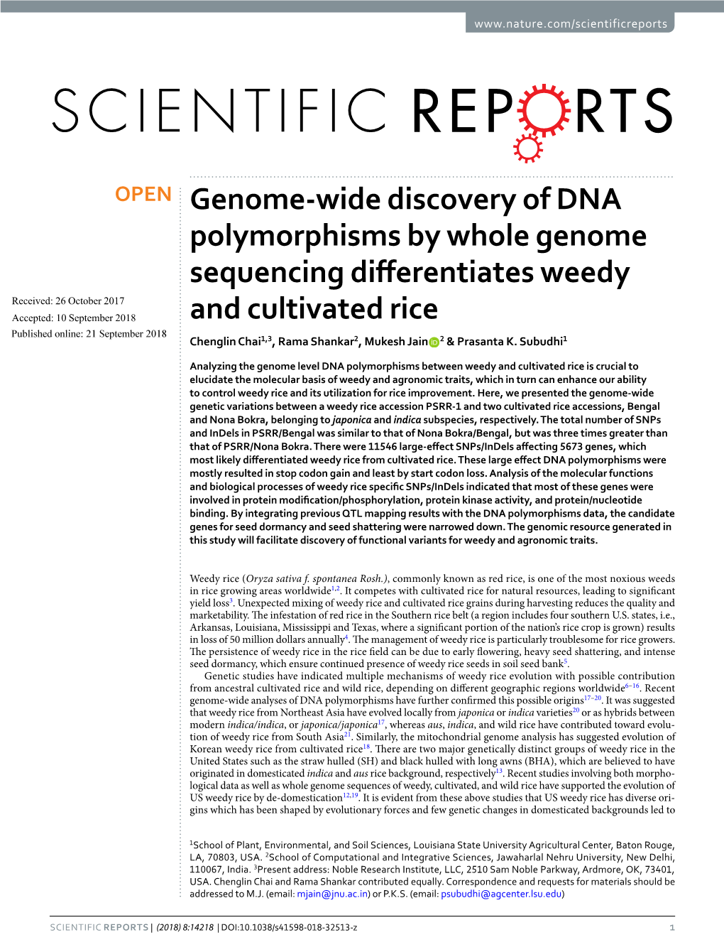 Genome-Wide Discovery of DNA Polymorphisms by Whole Genome