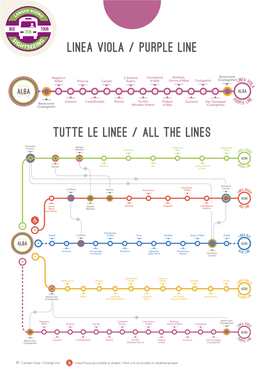 LINEA Viola / Purple LINE Tutte Le Linee / ALL the Lines
