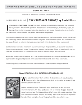 THE CARETAKER TRILOGY by David Klass