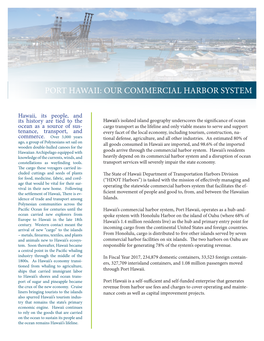 Port Hawaii: Our Commercial Harbor System