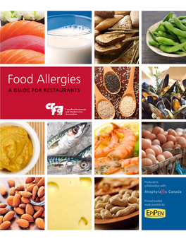 Food Allergies a Guide for Restaurants