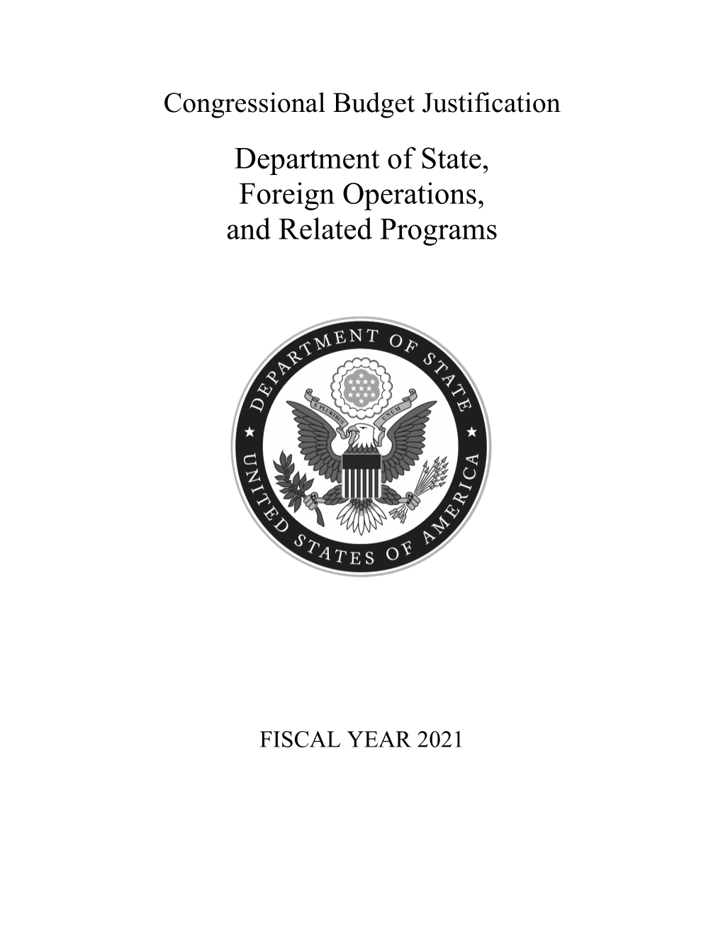 Department of State, Foreign Operations, and Related Programs