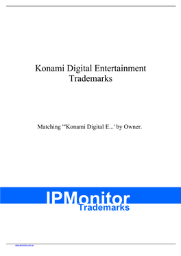 Konami Digital Entertainment Co., Ltd. 1003059 BOKTAI Konami Digital Entertainment Co., Ltd