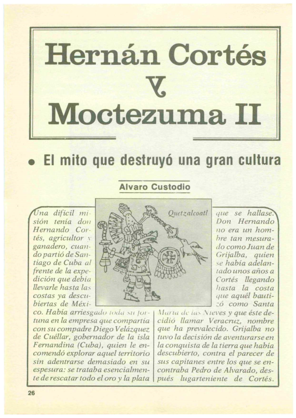 Hernán Cortés Moctezuma II