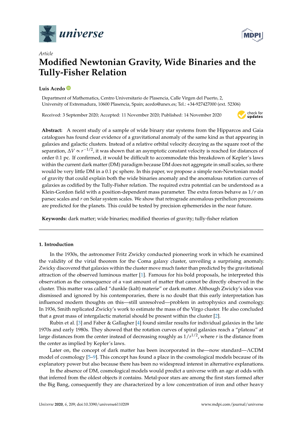 Modified Newtonian Gravity, Wide Binaries and the Tully-Fisher Relation