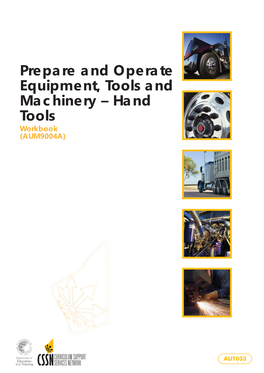 Hand Tools Workbook (AUM9004A)