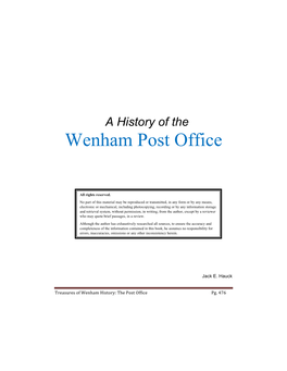 Wenham Post Office