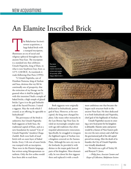 An Elamite Inscribed Brick