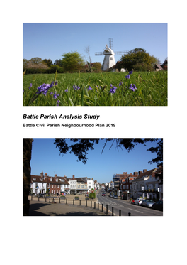 Battle Parish Analysis Study Battle Civil Parish Neighbourhood Plan 2019