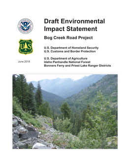 Draft Environmental Impact Statement Bog Creek Road Project