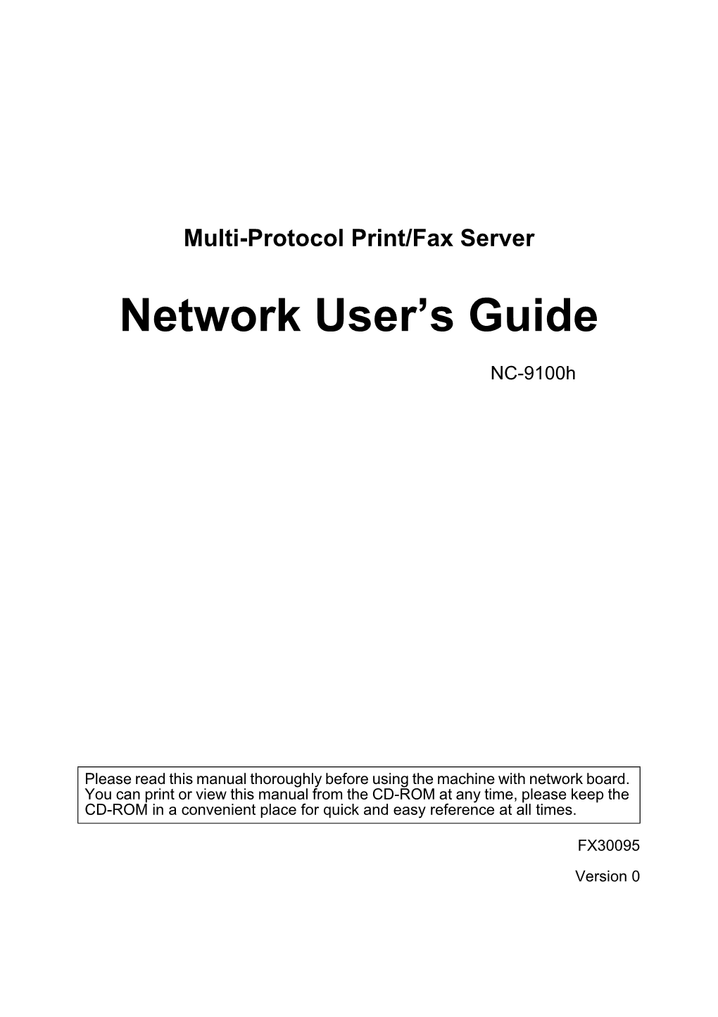 Network User's Guide