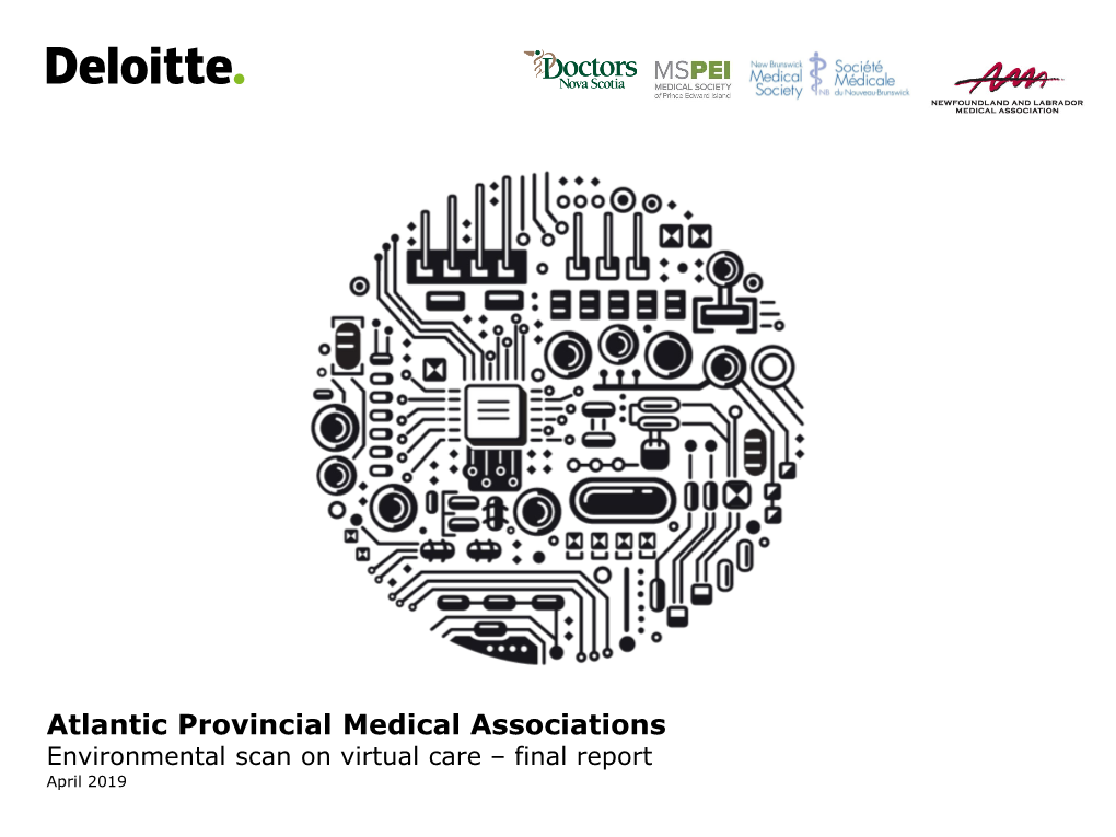 Environmental Scan on Virtual Care – Final Report April 2019 Contents