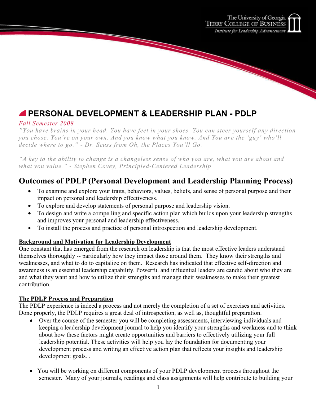Personal Development & Leadership Plan