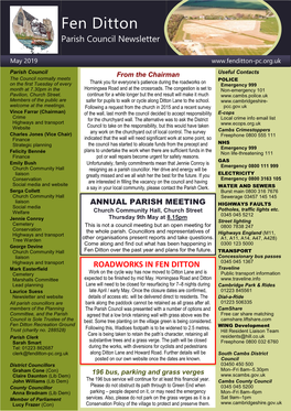 Fen Ditton Parish Council Newsletter