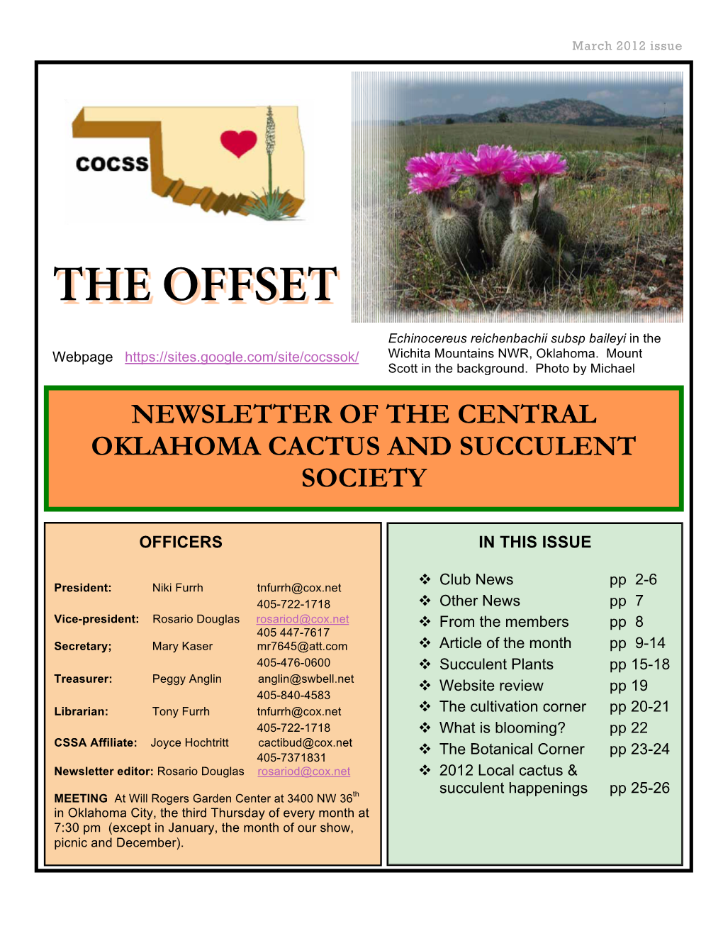 March-2012-Newsletter