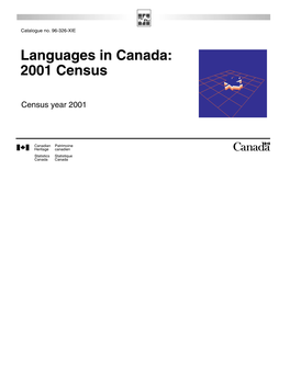 Languages in Canada, 2001 Census