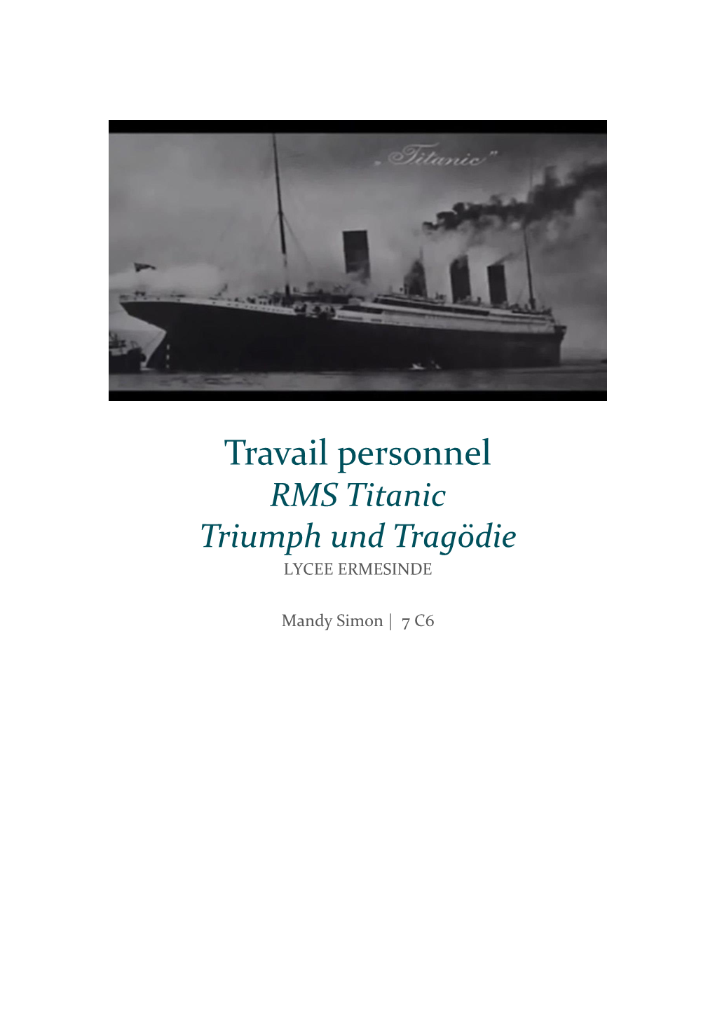 SIMON, Mandy (7C6) RMS Titanic.Pdf