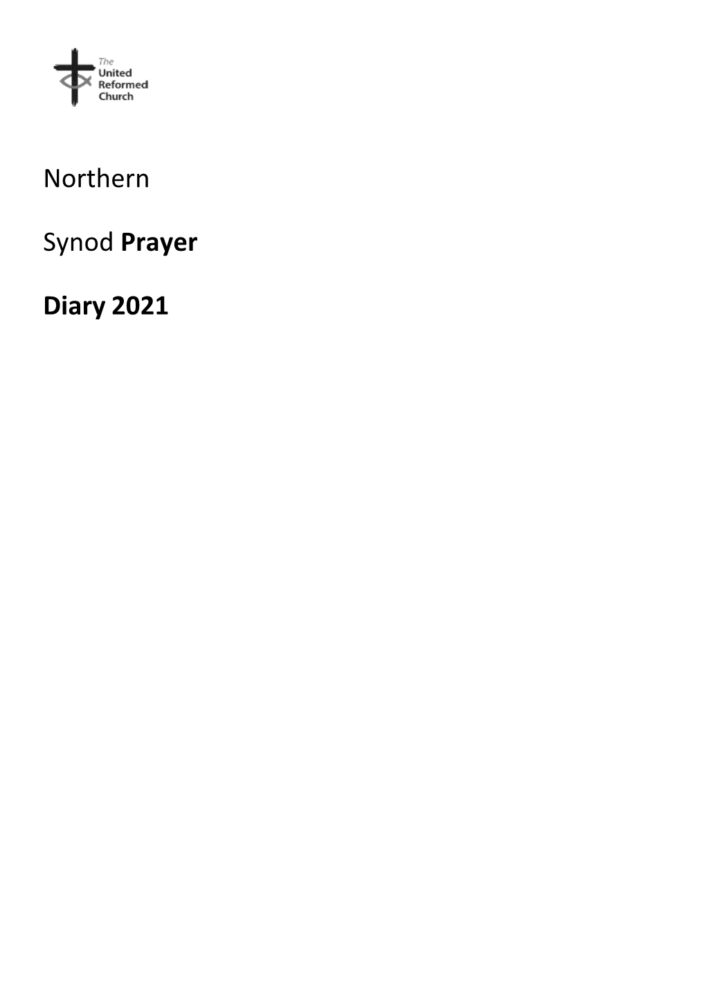 Northern Synod Prayer Diary 2021