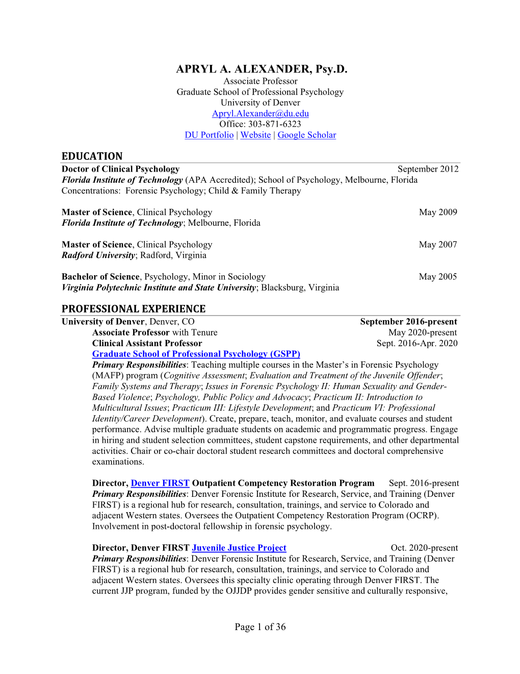 A. Alexander New CV.Pdf