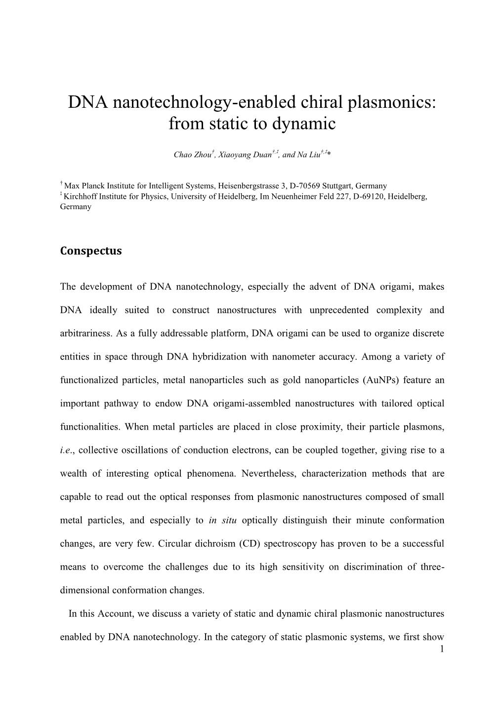 DNA Nanotechnology-Enabled Chiral Plasmonics: from Static to Dynamic