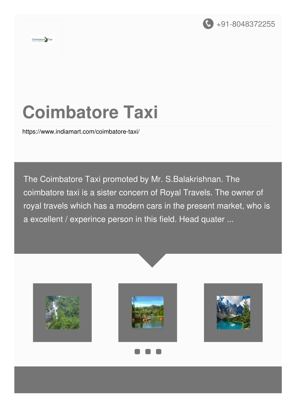 Coimbatore Taxi