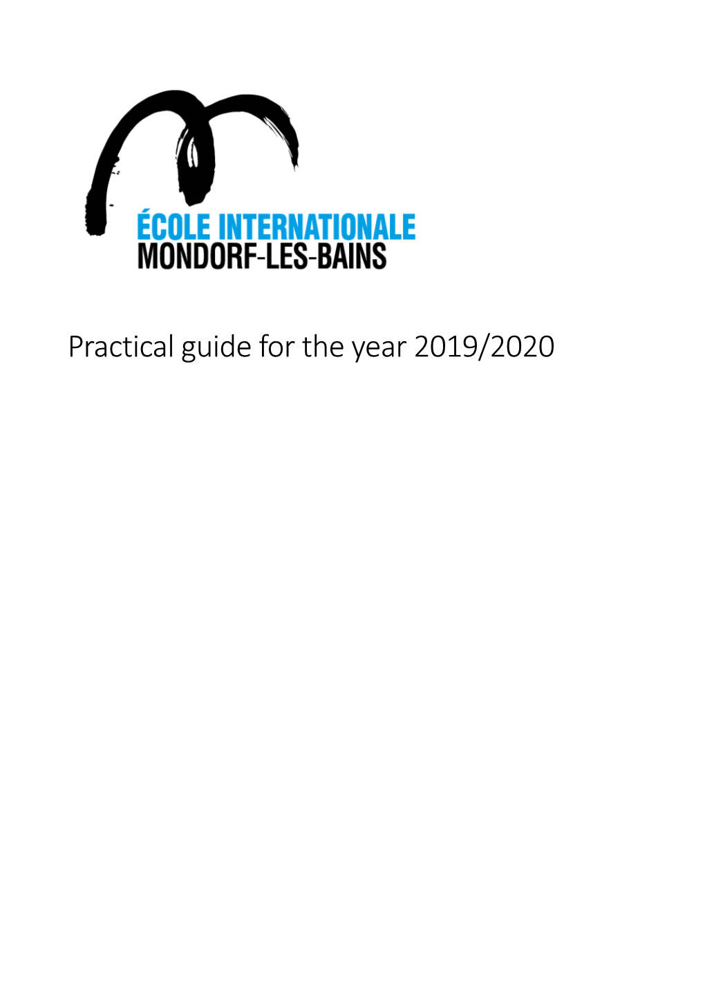 Practical Guide for the Year 2019/2020