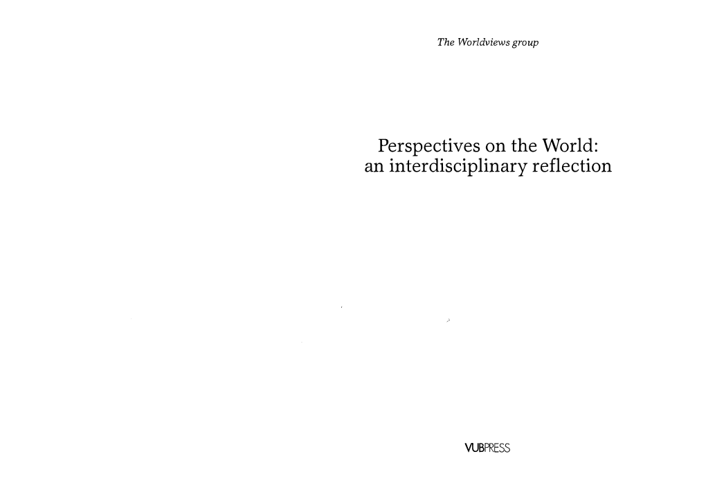 Perspectives on the World: an Interdisciplinary Reflection