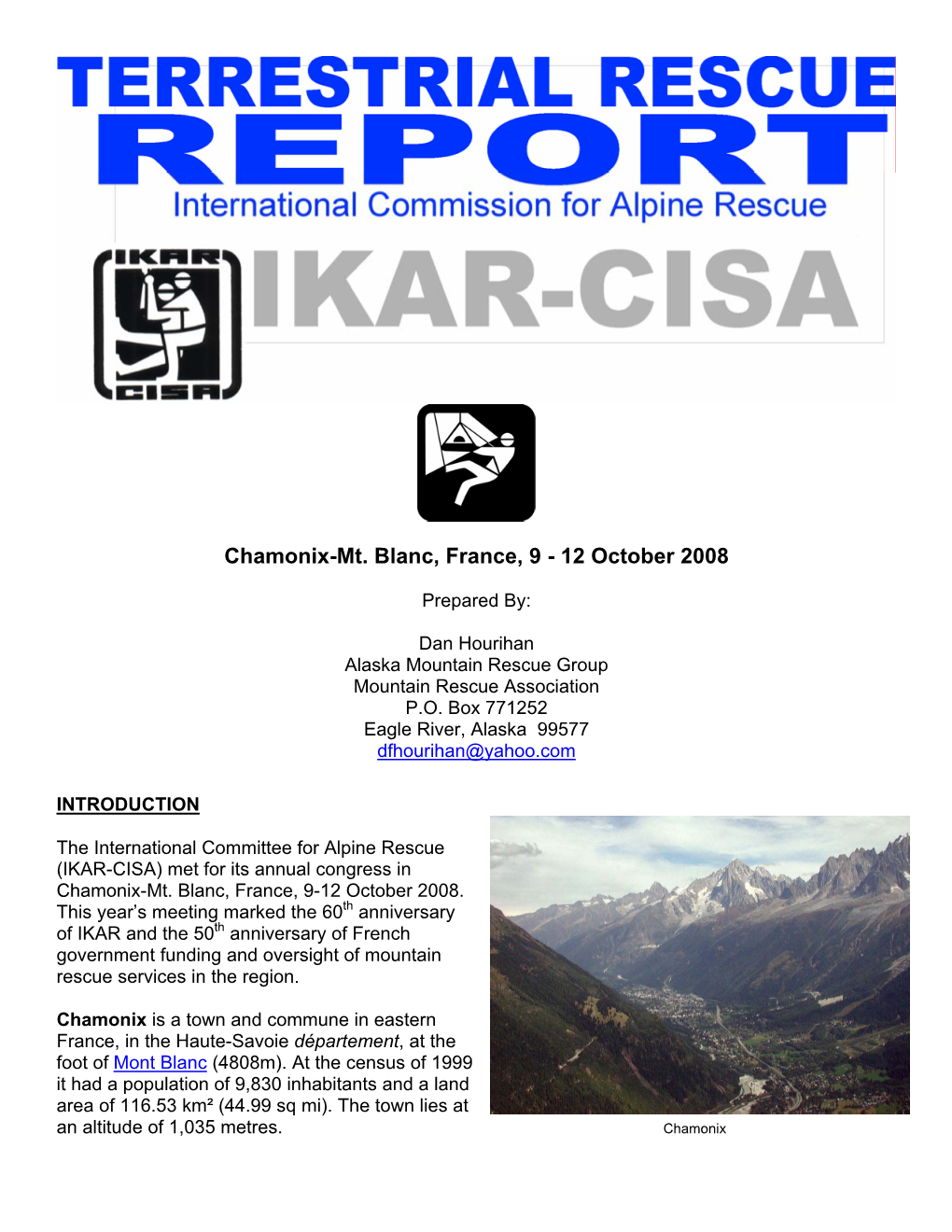 2008 ICAR Terrestrial Report