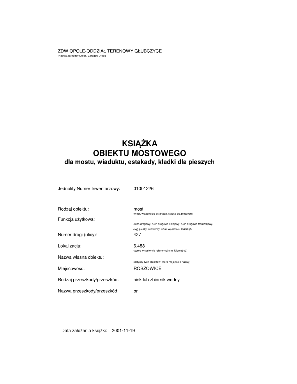 Książka Obiektu Proj. Roszowice.Pdf