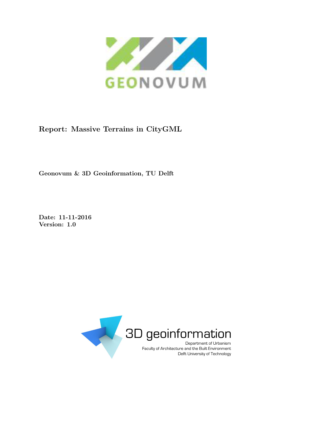 3D Geoinformation, TU Delft