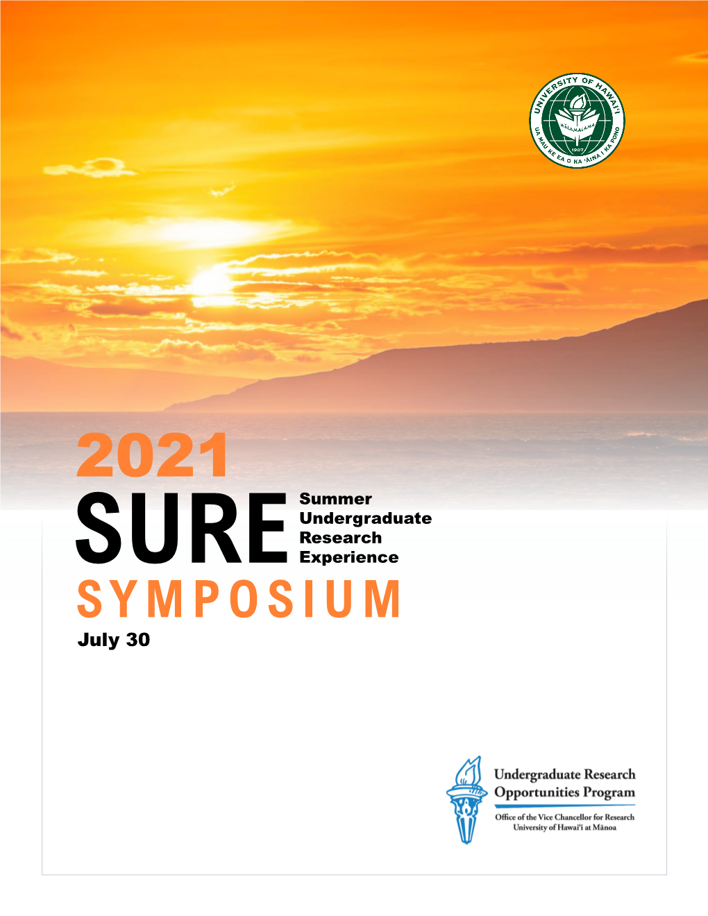 2021 SURE Symposium Event Program