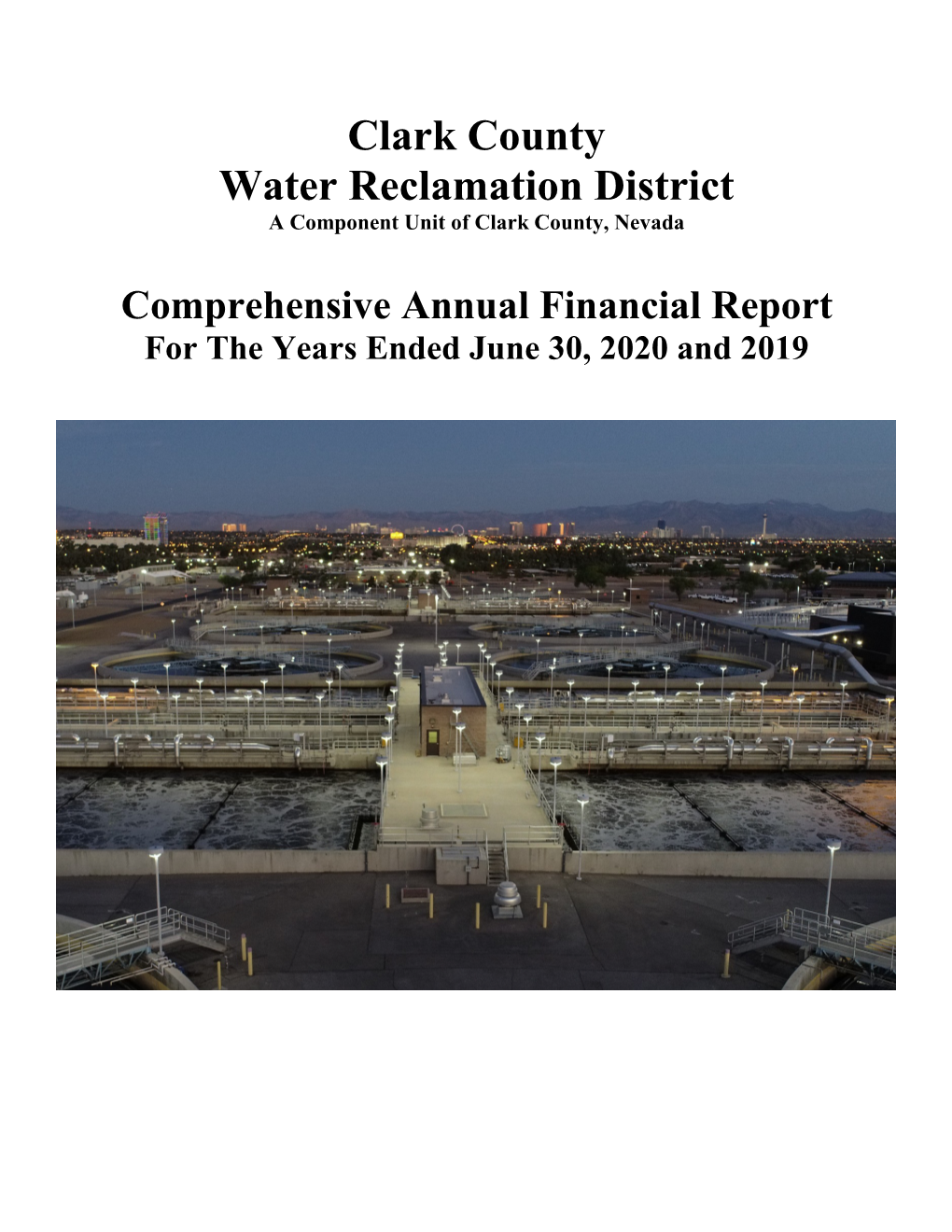 Comprehensive Annual Financial Report for the Years Ended June 30, 2020 and 2019