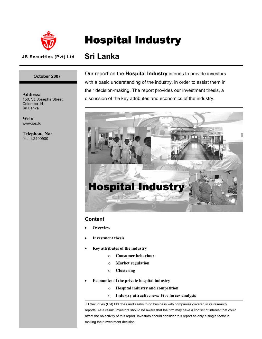 Hospital Industry