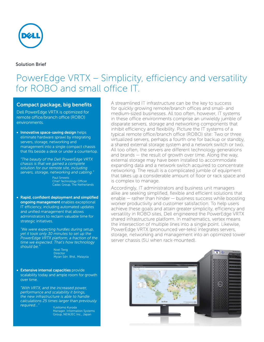 Poweredge VRTX – Simplicity, Efficiency and Versatility for ROBO and Small Office IT