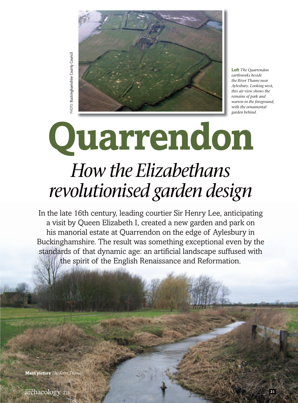 How the Elizabethans Revolutionised Garden Design Quarrendon