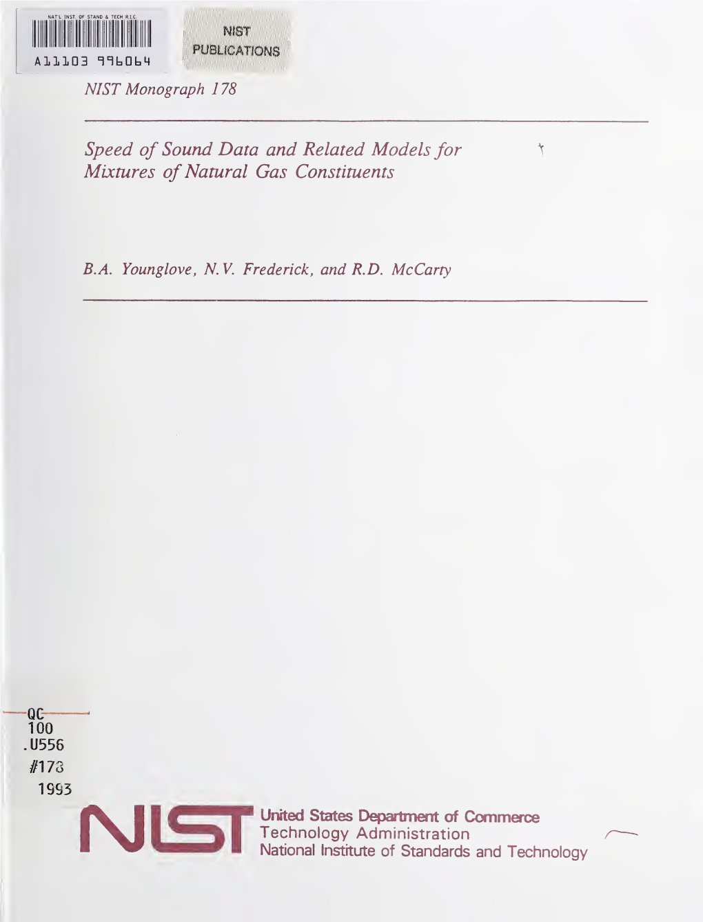 Speed of Sound Data and Related Models for Mixtures of Natural Gas Constituents