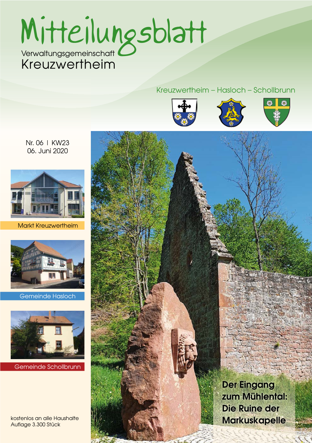 Mitteilungsblatt Verwaltungsgemeinschaft Kreuzwertheim