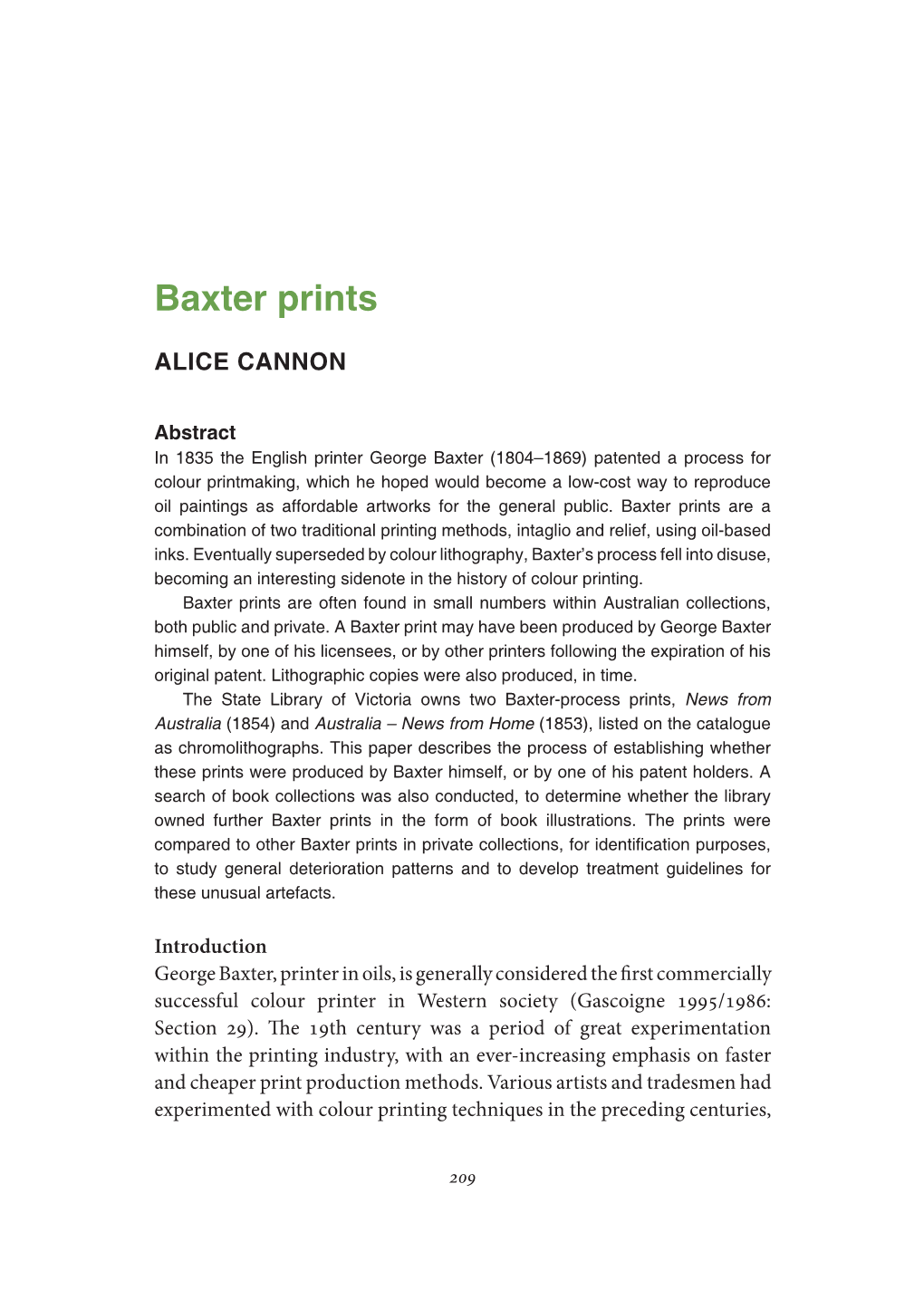 Baxter Prints